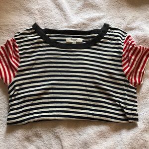 Madewell striped two toned shirt